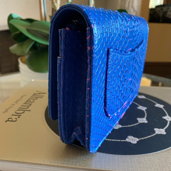 RARE ⭐️ Chanel WOC Python Blue and Pink ⭐️ NWT - Picture 12 of 15